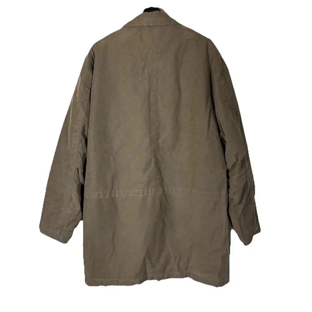 Men's Territory Ahead Chore Coat Barn Jacket Large Pocket Work Olive Green Brown